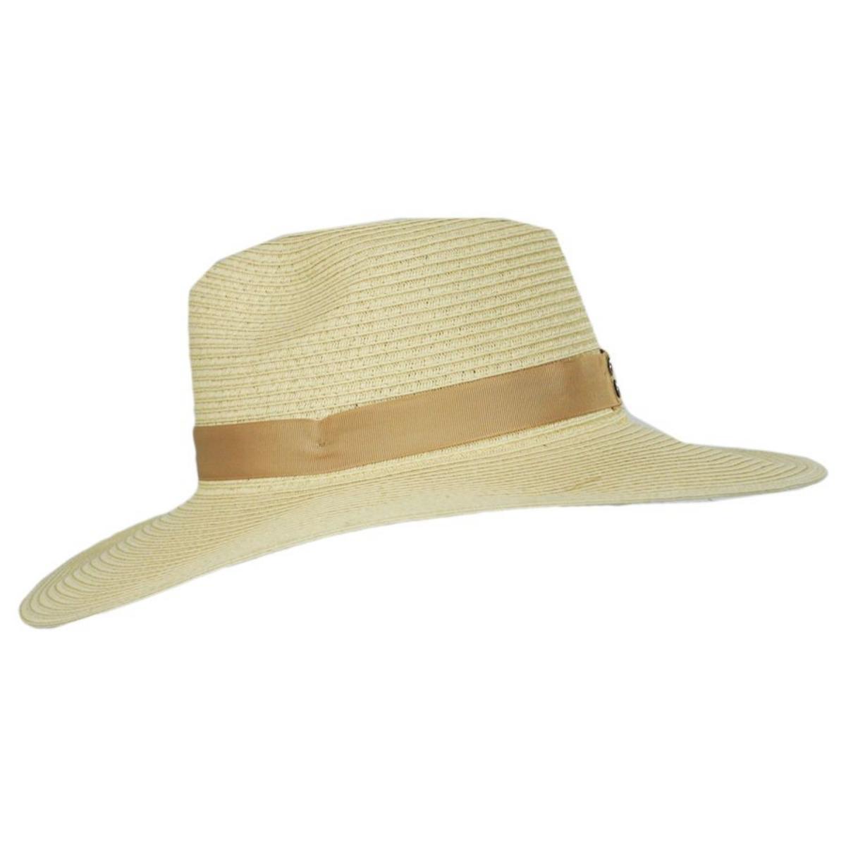 Physician Endorsed | Andi Toyo Braid Fedora Hat | 102677 | profile | CREAM/TAN