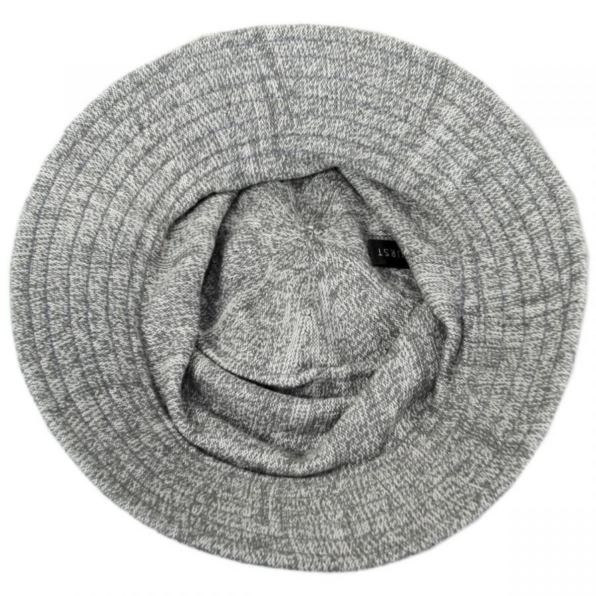 Parkhurst | Beach Cotton Knit Bucket Hat | 187151 | under | GRAPHITE TWIST