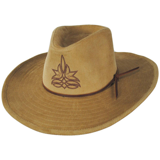 BRIXTON HATS | Colter Cotton Corduroy Cowboy Hat | 402617 | lead | KHAKI