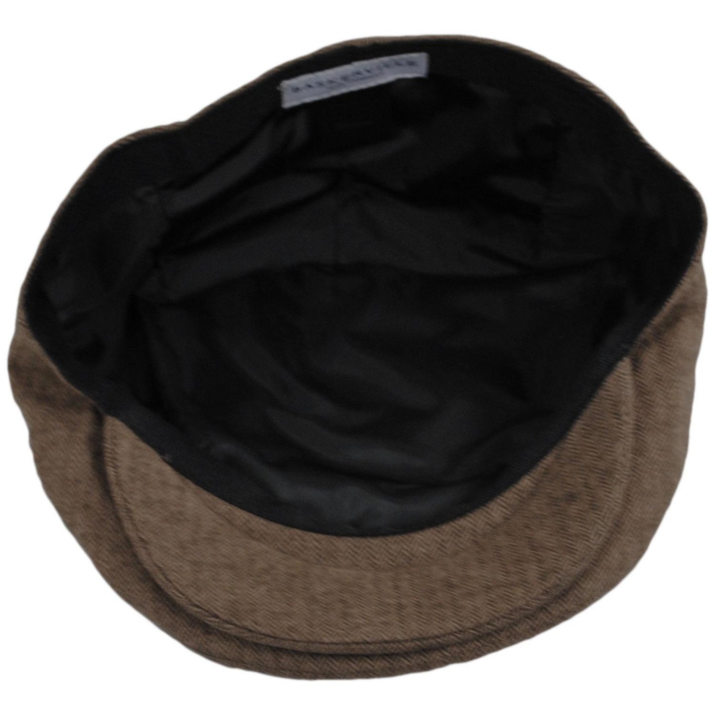 Baskerville Hat Company | Swansea Cotton Herringbone Ivy Cap | 167677 | under | BROWN/TAN