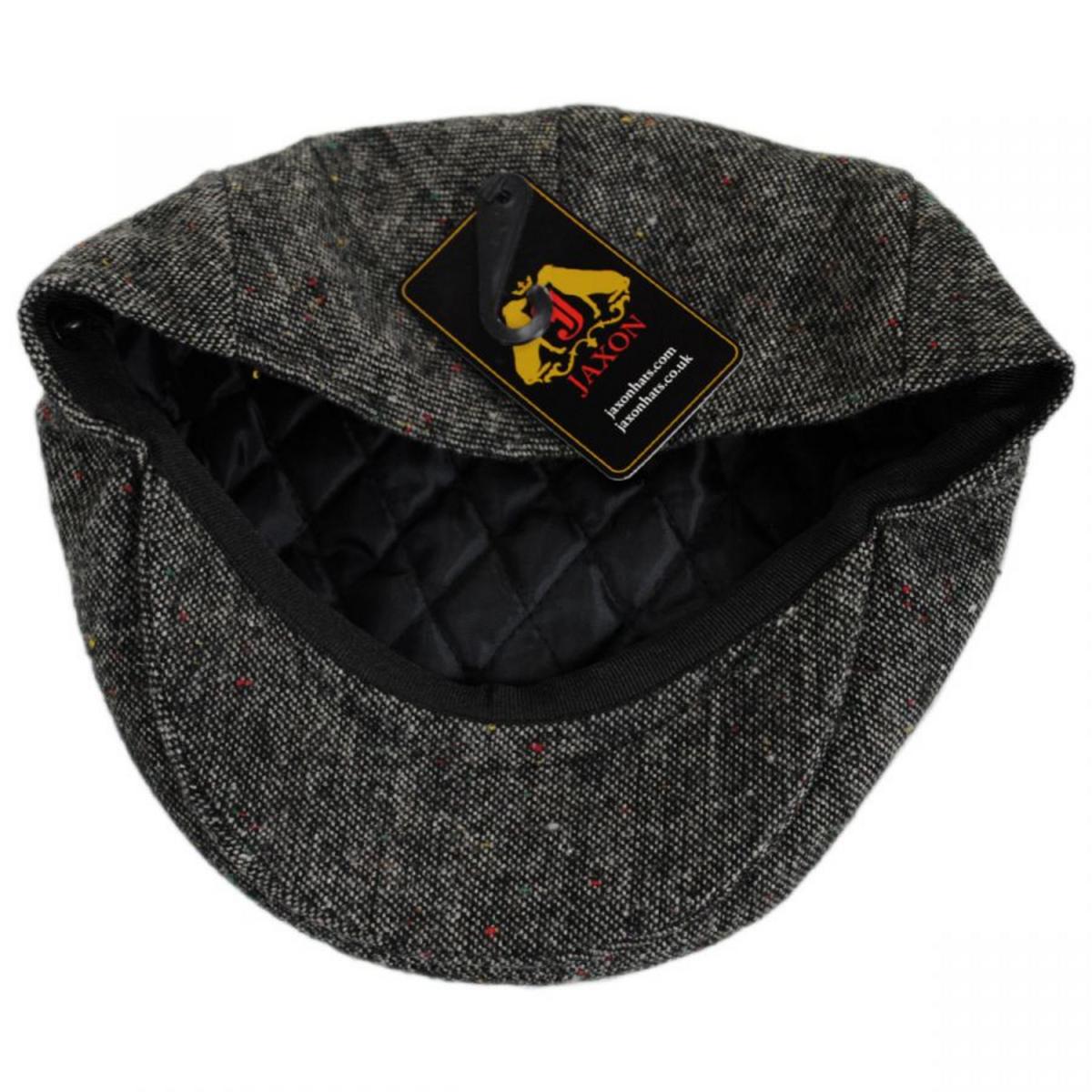 Jaxon Hats | Confetti Tweed Wool Blend Ivy Cap | 167566 | under | BLACK/MULTI