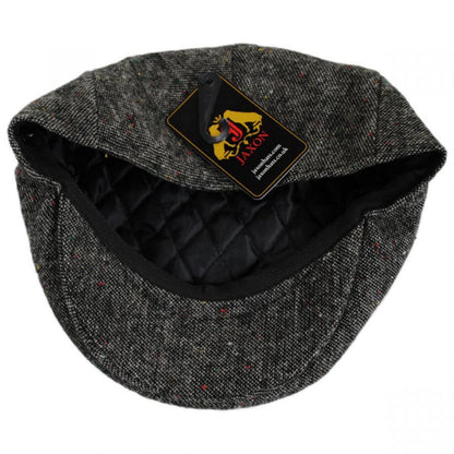 Jaxon Hats | Confetti Tweed Wool Blend Ivy Cap | 167566 | under | BLACK/MULTI