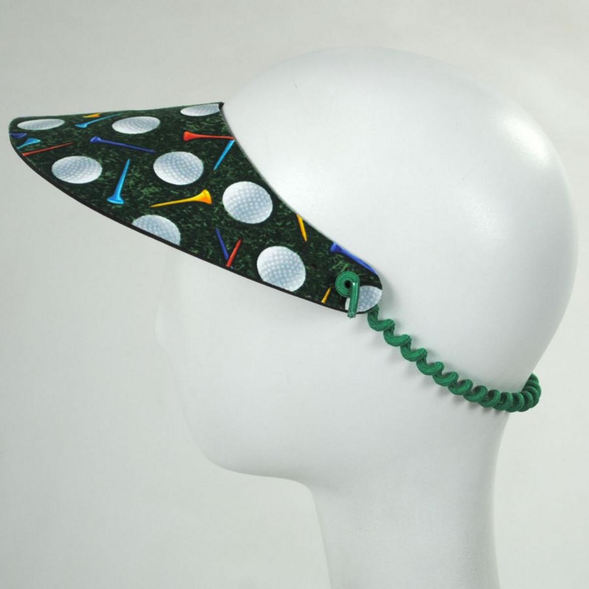The Incredible Sunvisor | Springlace Golf Sunvisor | 196354 | profile | GREEN