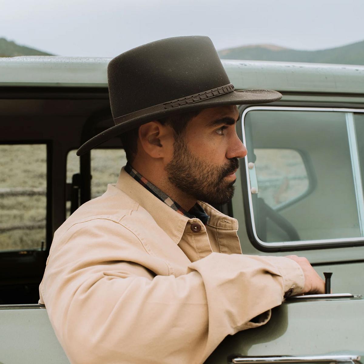 Sturgis Crushable Wool Felt Outback Hat – Village Hat Shop