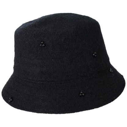 San Diego Hat Company | Glam Wool Knit Bucket Hat | 108654 | profile | BLACK