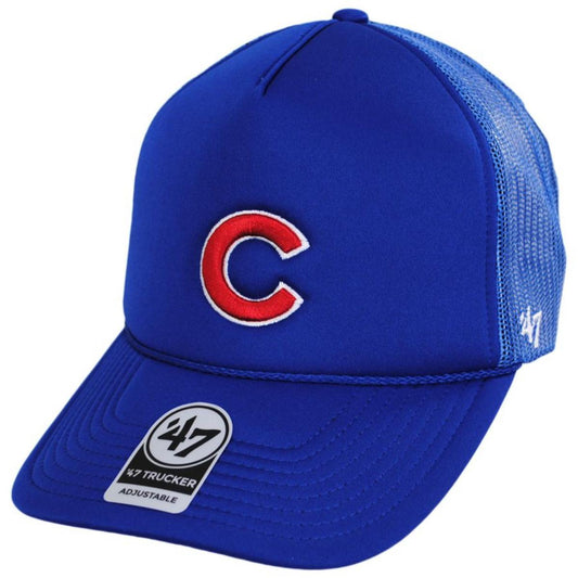 47 Brand | Chicago Cubs MLB Foam Mesh Trucker Snapback Baseball Cap | 203178 | lead | ROYAL