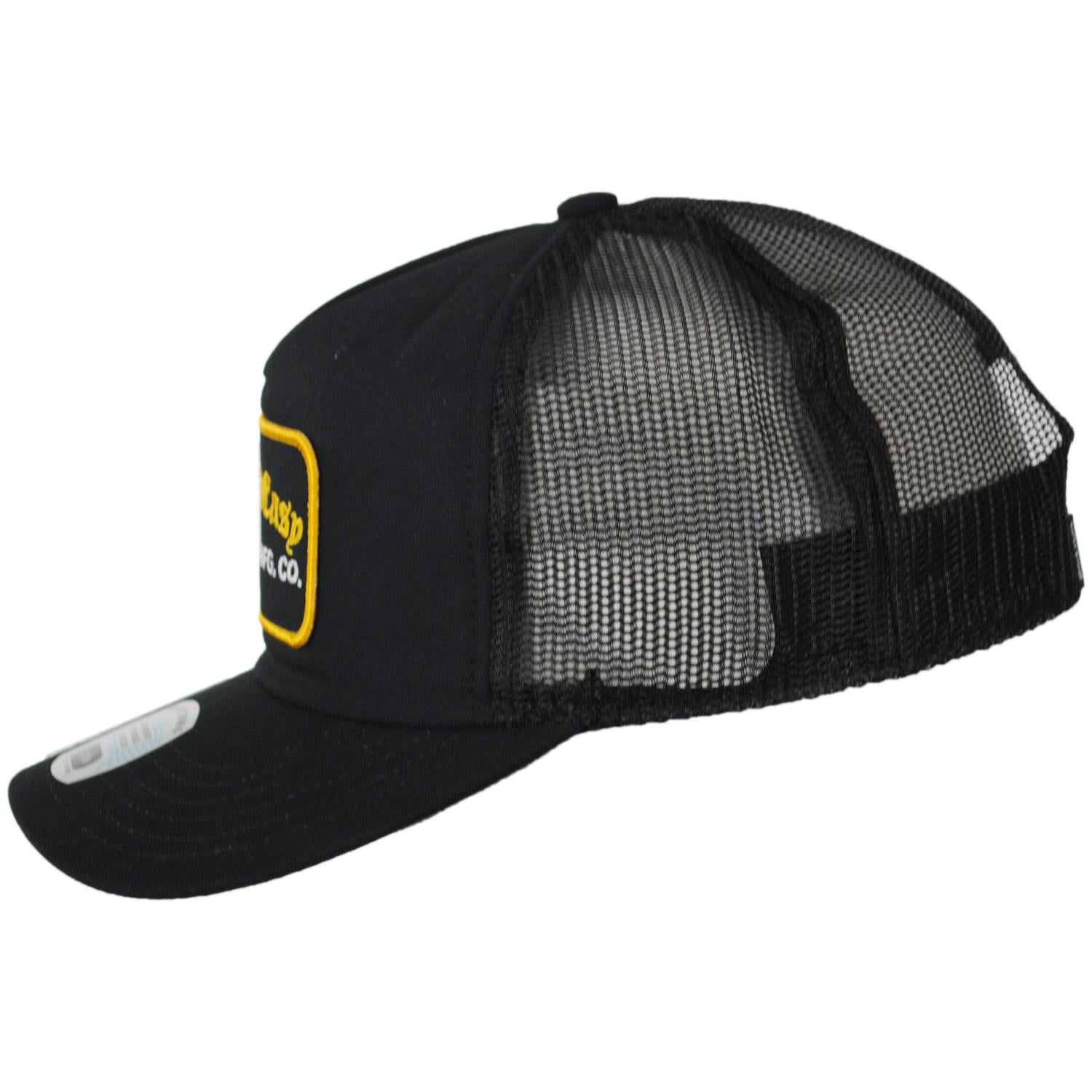 BRIXTON HATS | Take It Easy NetPlus Mesh Trucker Snapback Baseball Cap | 201895 | profile | WASHED BLACK