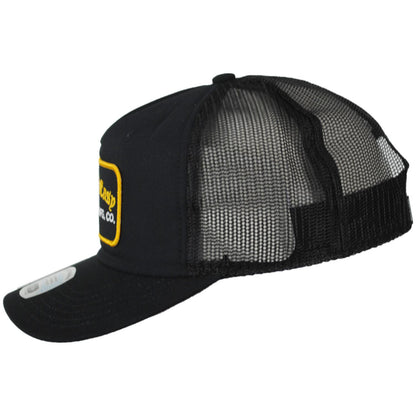 BRIXTON HATS | Take It Easy NetPlus Mesh Trucker Snapback Baseball Cap | 201895 | profile | WASHED BLACK