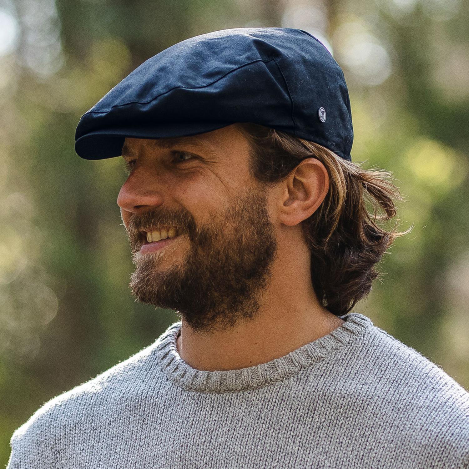 Jaxon & James | British Millerain Wax Cotton Ivy Cap | 170011 | lsmone | NAVY BLUE