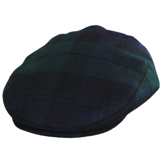 Baskerville Hat Company | Wholesale Somerset Wool Plaid Ivy Cap B2B Pre-Pack | B2B167674 | lead | NAVY/GREEN