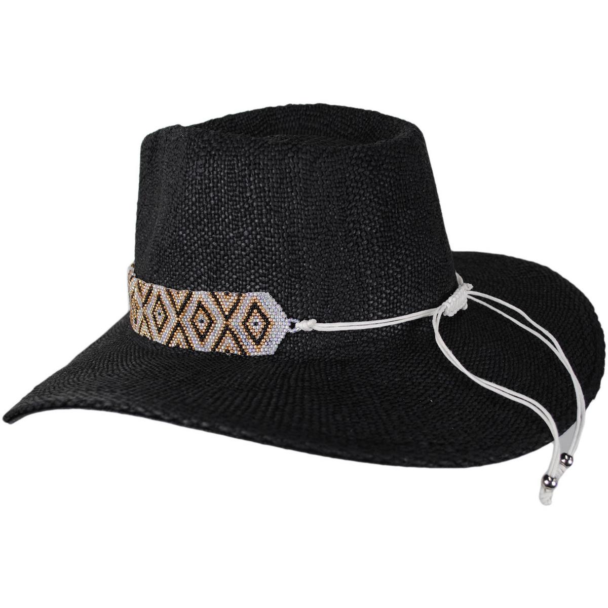 NIKKI BEACH | Zendaya Toyo Straw Fedora Hat | 102664 | profile | BLACK