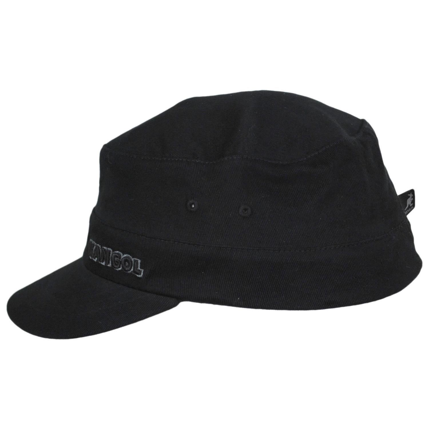 Kangol | Flexfit Cotton Twill Army Cap | 201110 | profile | BLACK