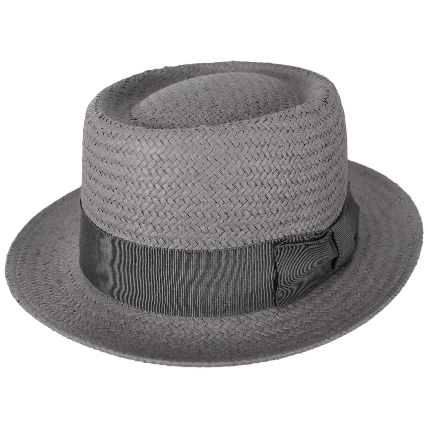 Bailey 1922 | Darron Sun Raindura Straw Pork Pie Hat | 127939 | lead | GRAPHITE