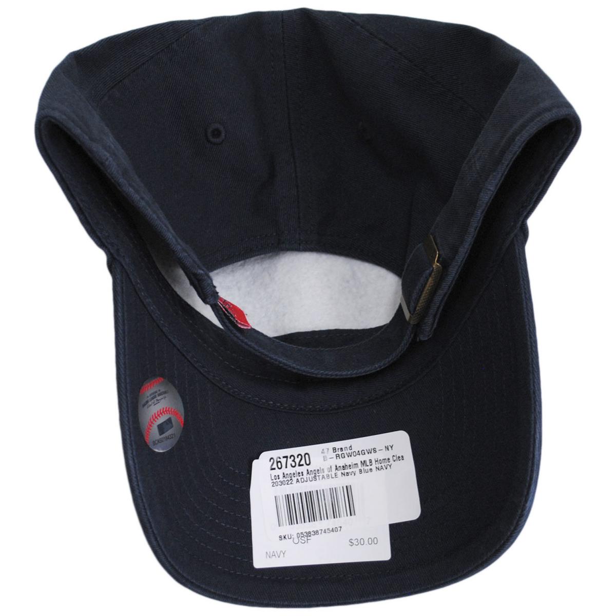 47 Brand | Los Angeles Angels of Anaheim MLB Home Clean Up Strapback Baseball Cap Dad Hat | 203022 | under | NAVY