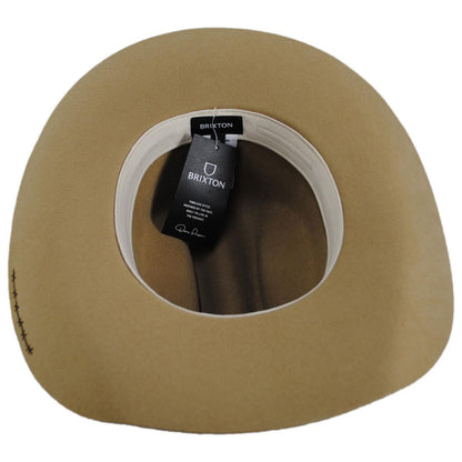 BRIXTON HATS | Laredo Branded Wool Felt Cowboy Hat | 135667 | under | ANTIQUE BRONZE