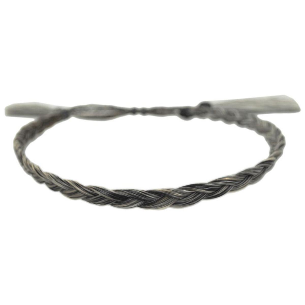 3 Regions Trade Co. | Solid Color Horse Hair Braid Double Tassel Hat Band | 601701 | lead | GREY