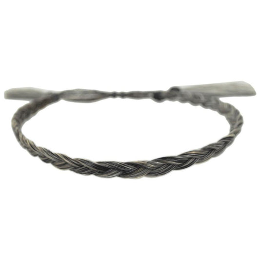 3 Regions Trade Co. | Solid Color Horse Hair Braid Double Tassel Hat Band | 601701 | lead | GREY