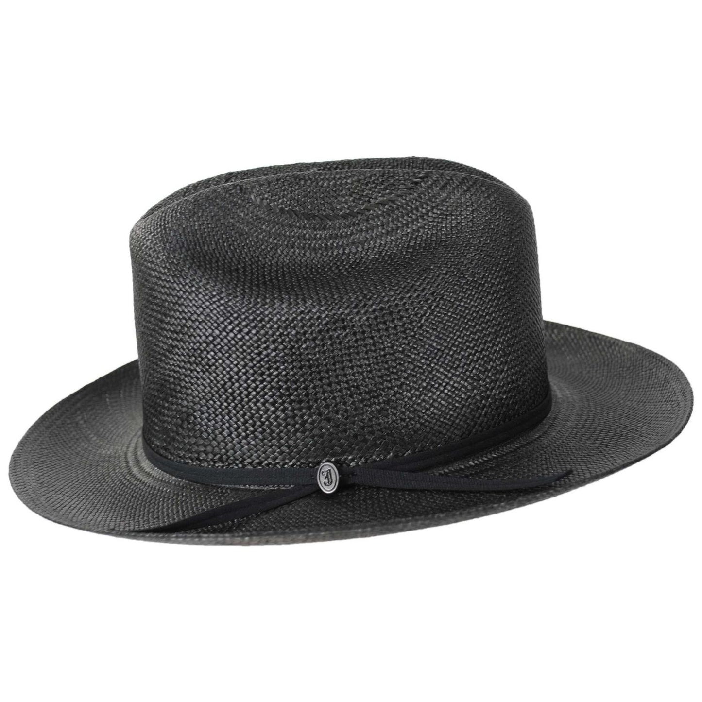 Jaxon Hats | Open Road Grade 8 Panama Straw Western Hat | 127150 | profile | BLACK
