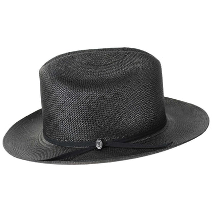 Jaxon Hats | Open Road Grade 8 Panama Straw Western Hat | 127150 | profile | BLACK