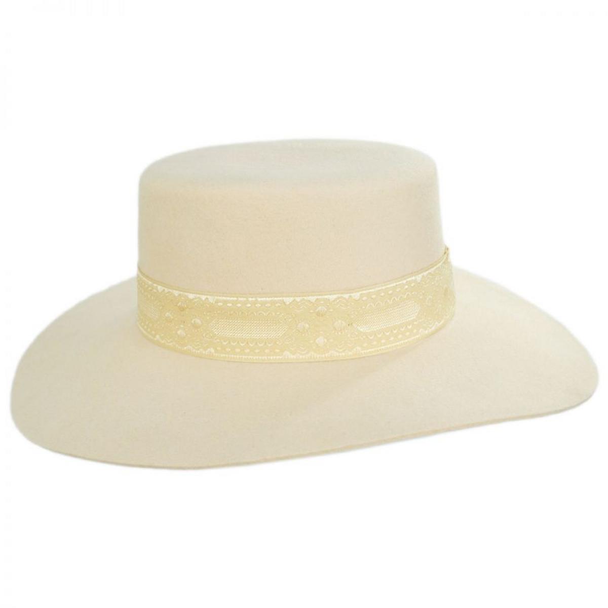 Lack of Color | Sierra Wool Felt Boater Hat | 124301 | profile | CREAM