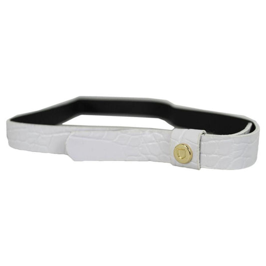 BRIXTON HATS | Faux Crocodile Shield Hat Band - FINAL SALE | 601106 | lead | OFF WHITE