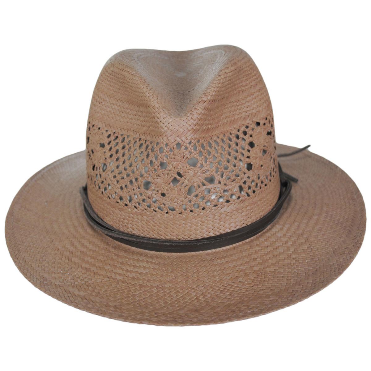 Bailey 1922 | Trappe Panama Straw Fedora Hat | 127922 | front | AMPHORA