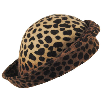 Leopard Six Way Wool Felt Hat - Made to Order