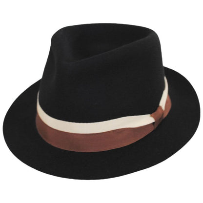 Goorin Bros | Wheeler Wool Felt Fedora Hat | 135519 | lead | BLACK
