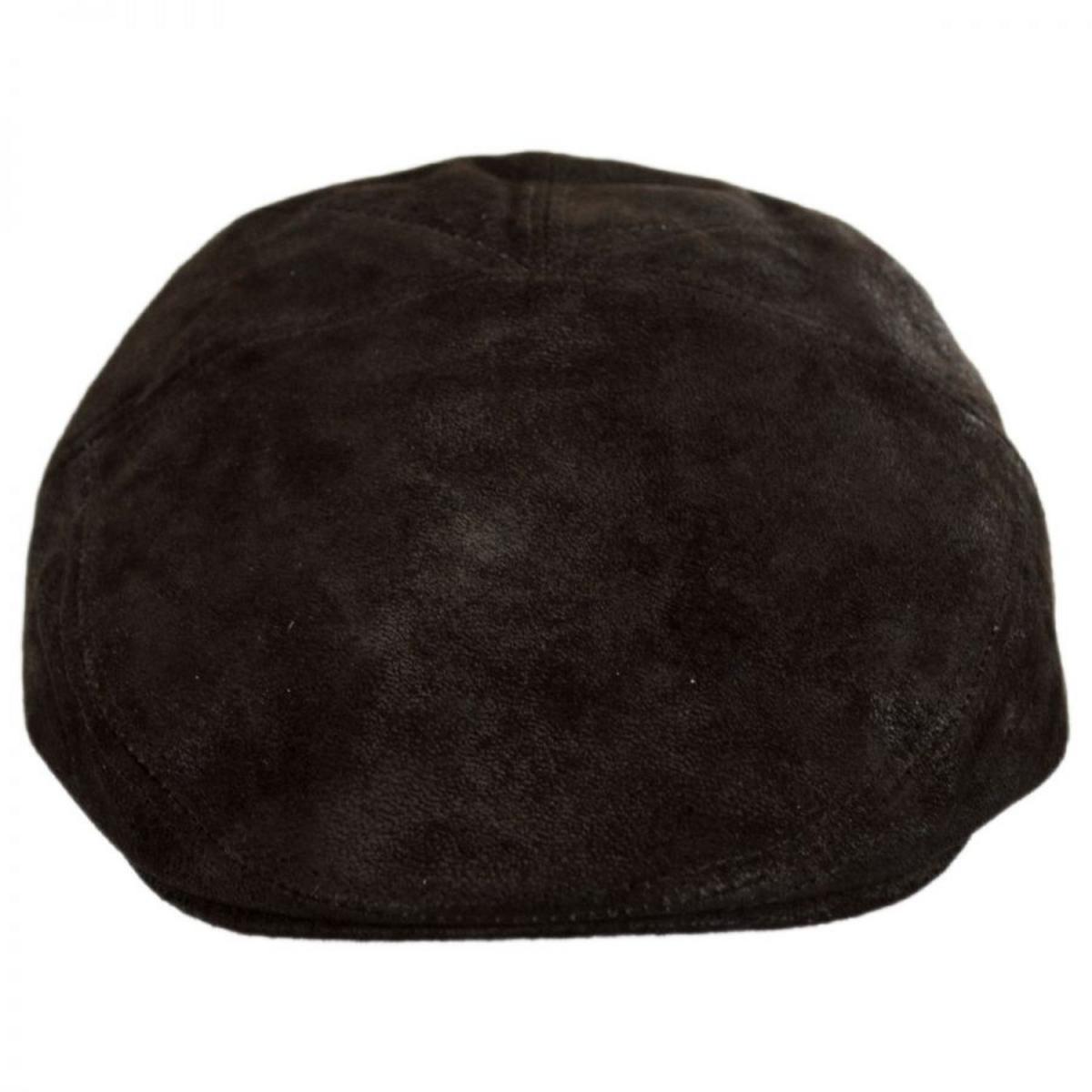Bailey 1922 | Lazar Suede Leather Ivy Cap | 167161 | front | COFFEE