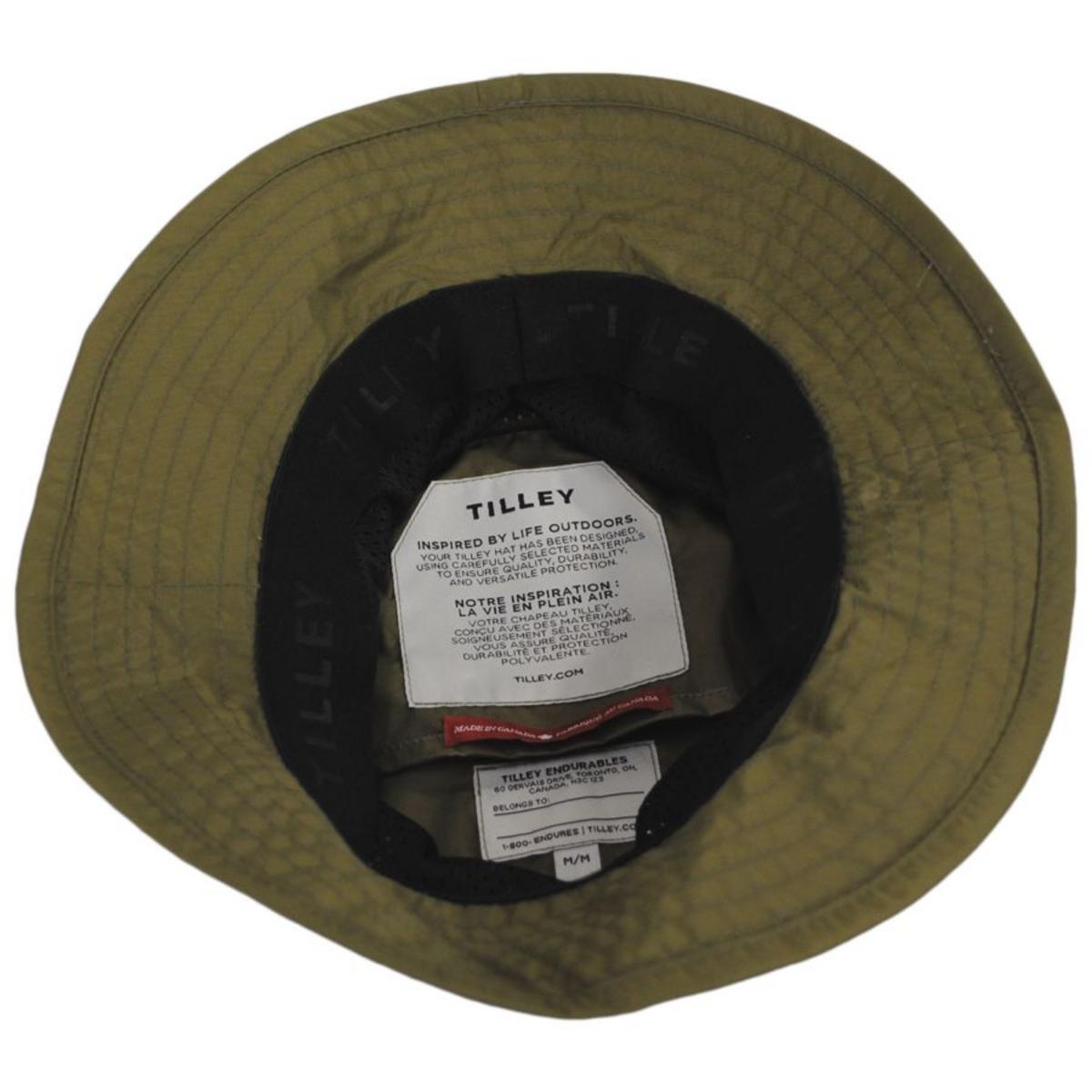 Tilley Endurables | Traverse DWR Ripstop Nylon Packable Bucket Hat | 400843 | under | OLIVE