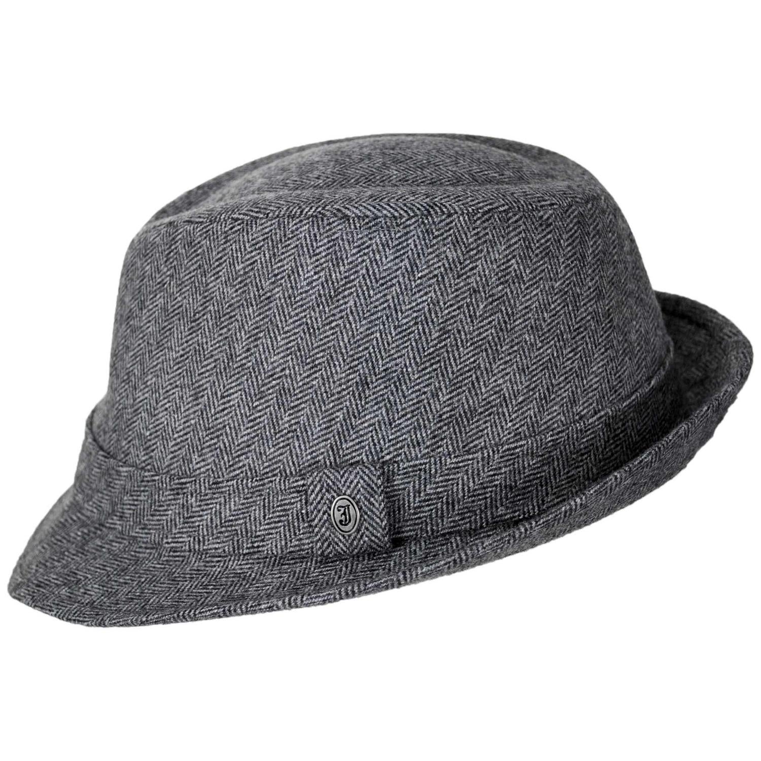 Herringbone Wool Trilby Fedora Hat – Village Hat Shop