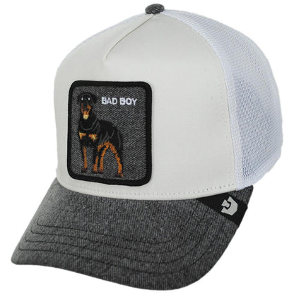 Goorin Bros | Rottie Denim Mesh Trucker Snapback Baseball Cap | 200734 | lead | GRAY DENIM