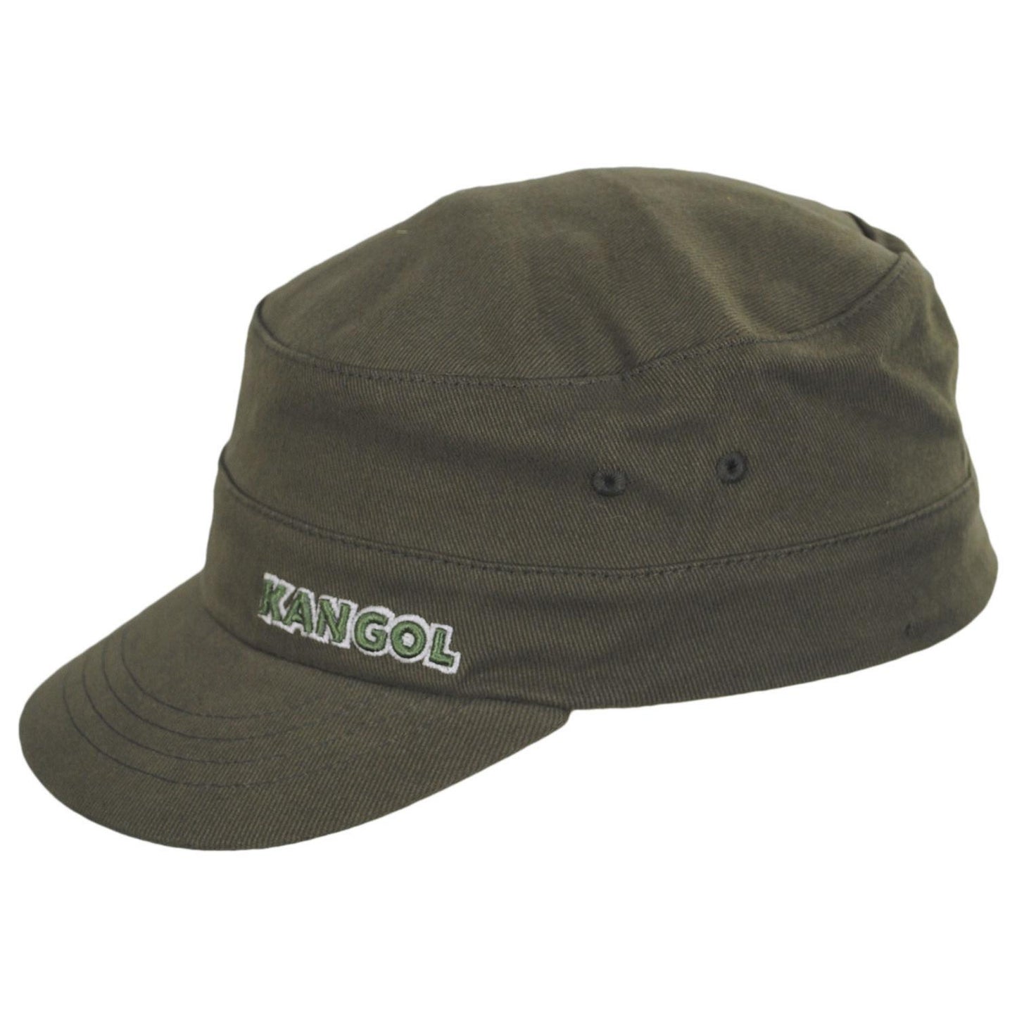 Kangol | Flexfit Cotton Twill Army Cap | 201110 | profile | GREEN