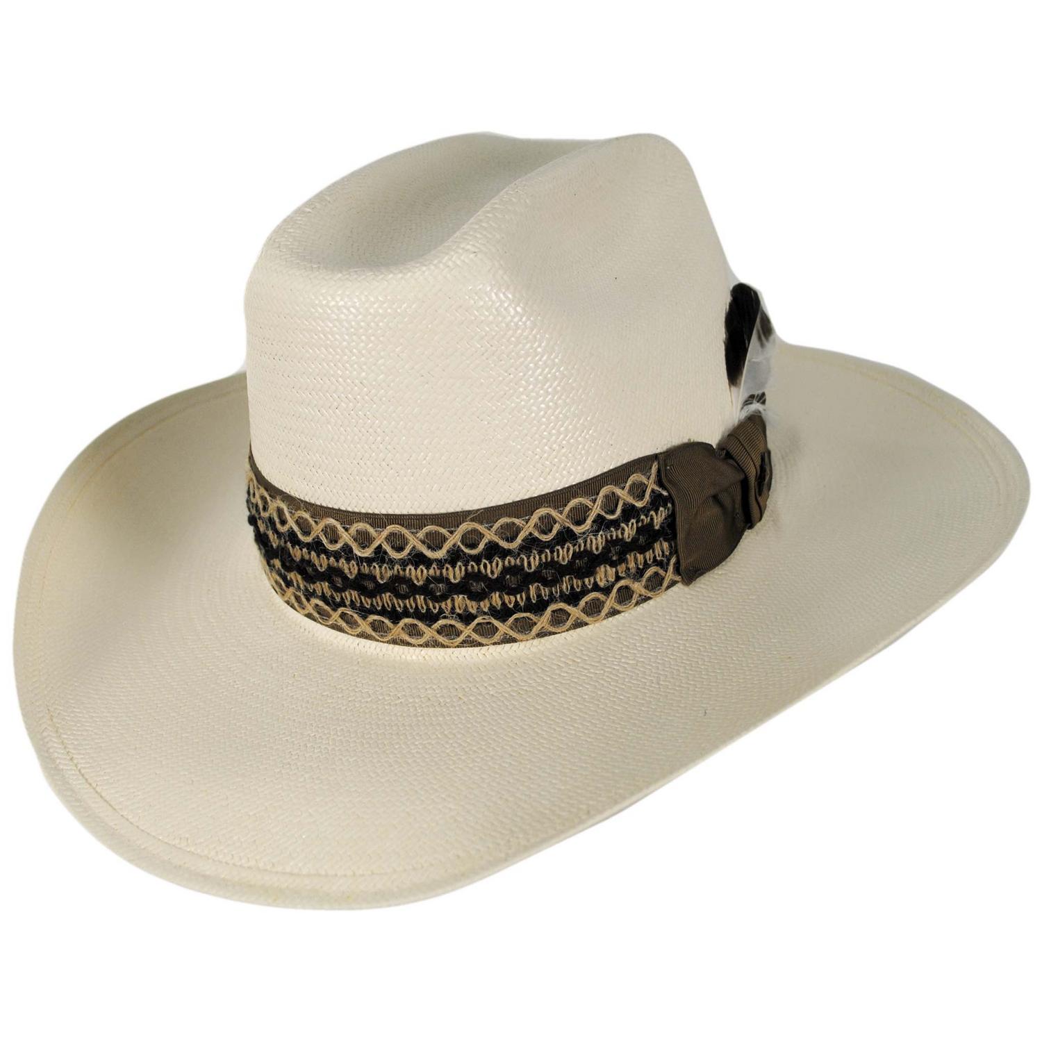Stetson | Lonetree Shantung Straw Western Hat | 127067 | lead | NATURAL