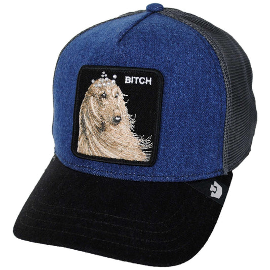 Goorin Bros | Hound Dawg Mesh Trucker Snapback Baseball Cap | 200773 | lead | BLUE DENIM