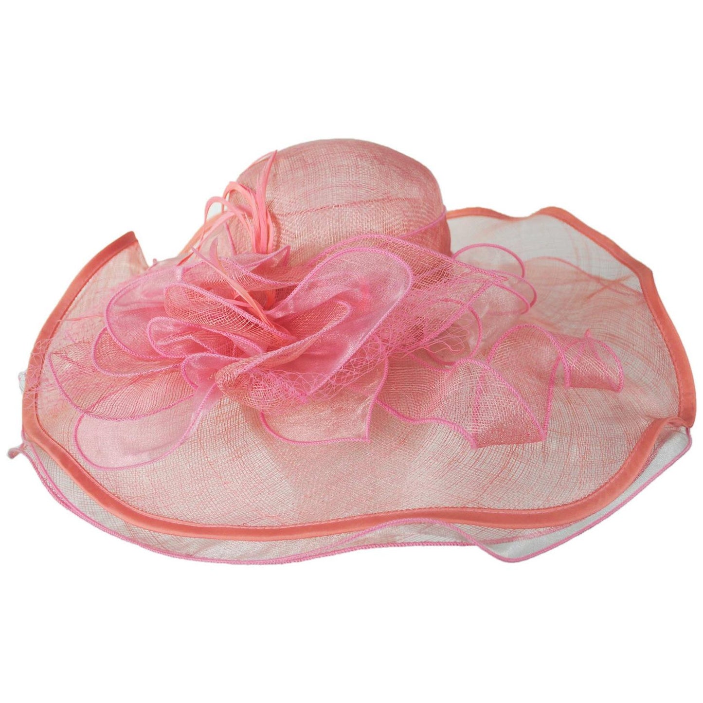 Something Special | Charisma Sinamay Straw Swinger Dress Hat | 121364 | front | PINK