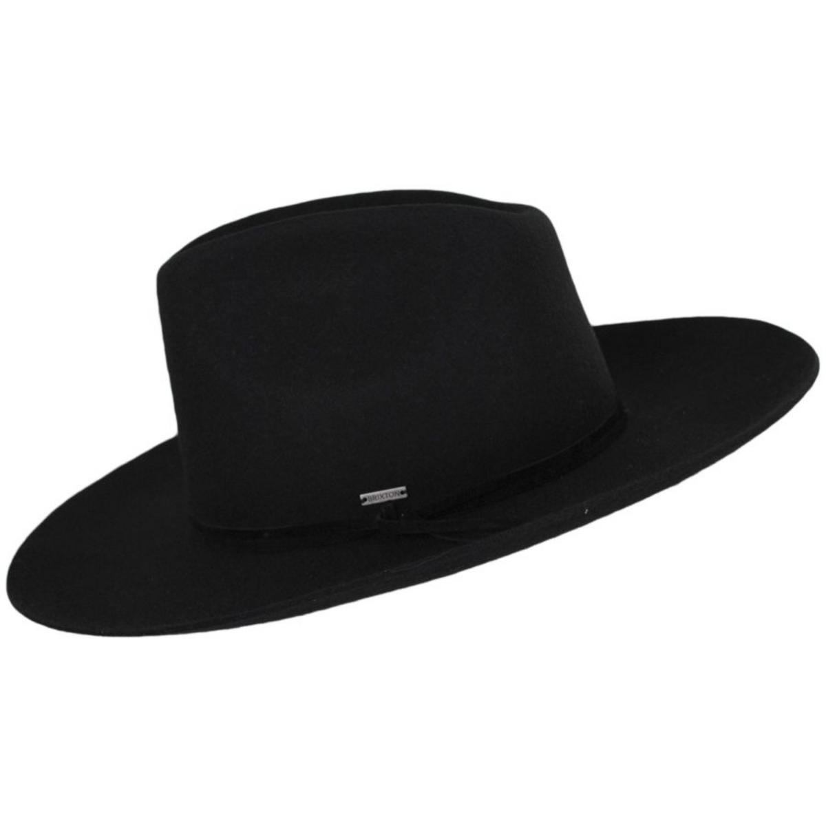 BRIXTON HATS | Sedona Reserve Wool Felt Cowboy Hat | 135652 | profile | BLACK
