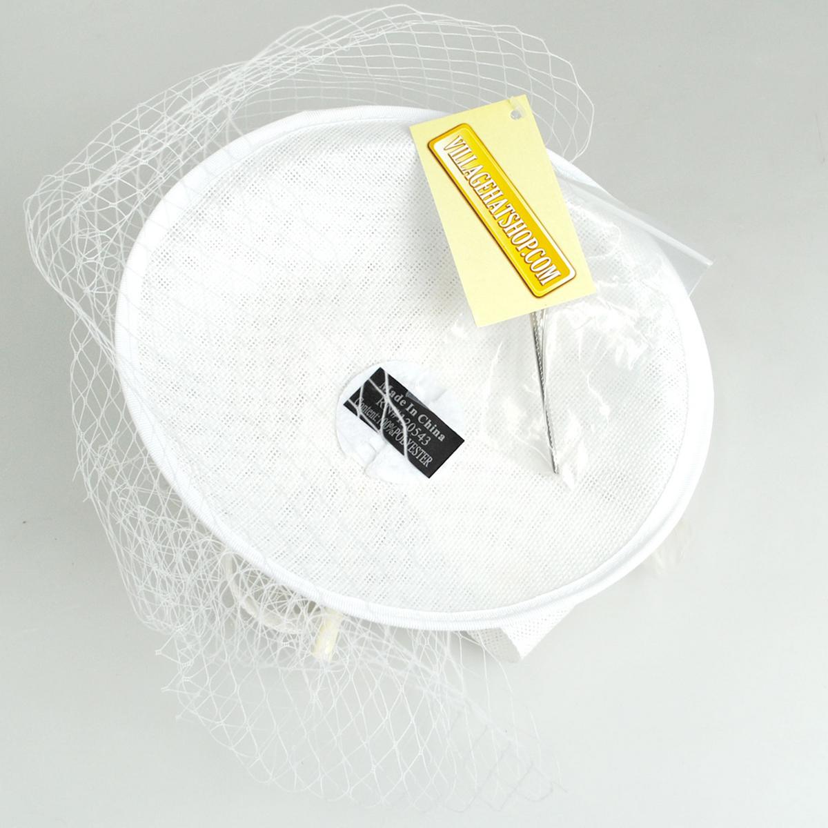 Luxe Sinamay Straw Fascinator Hat