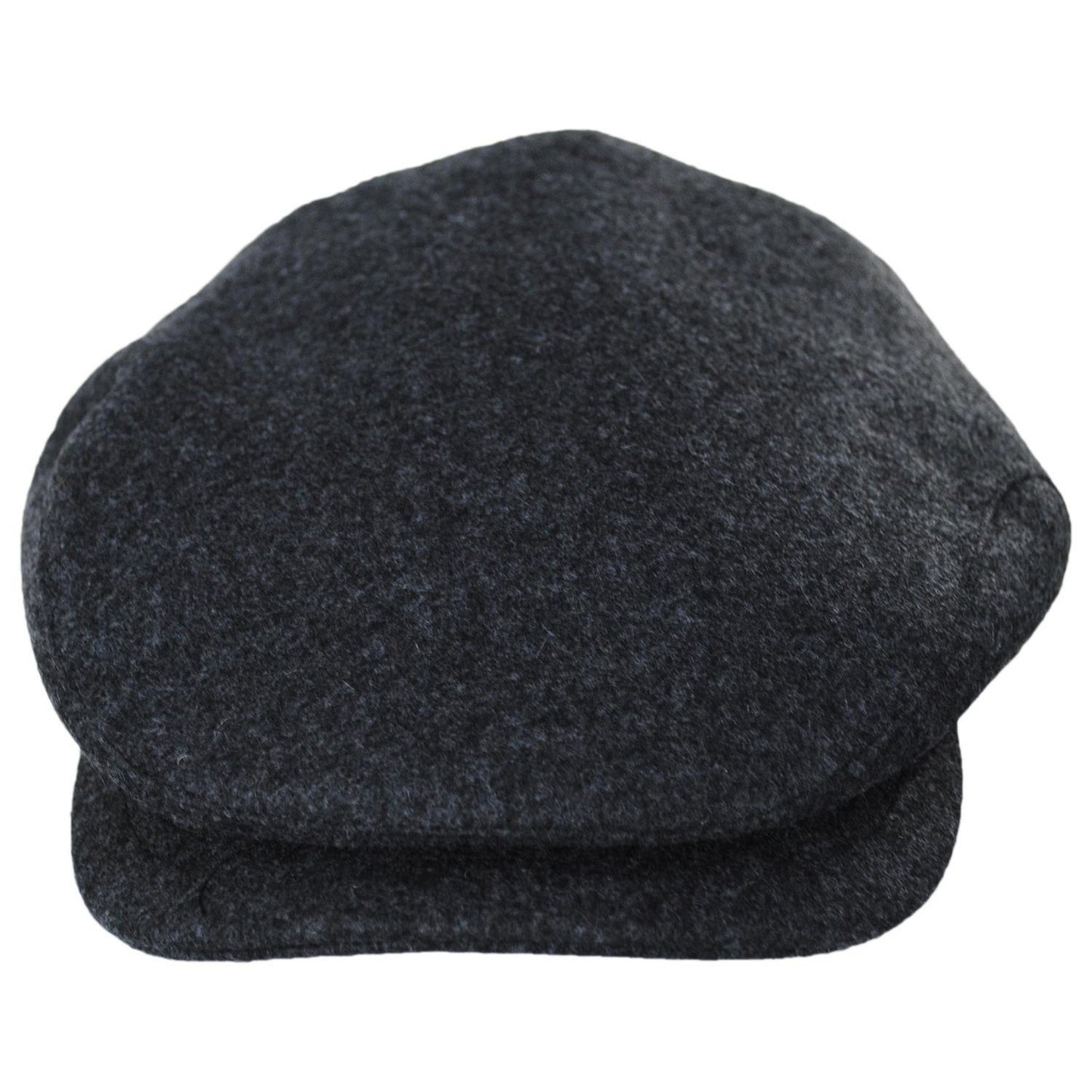 Baskerville Hat Company | Grantham Melange Wool Ivy Cap | 167657 | front | CHARCOAL
