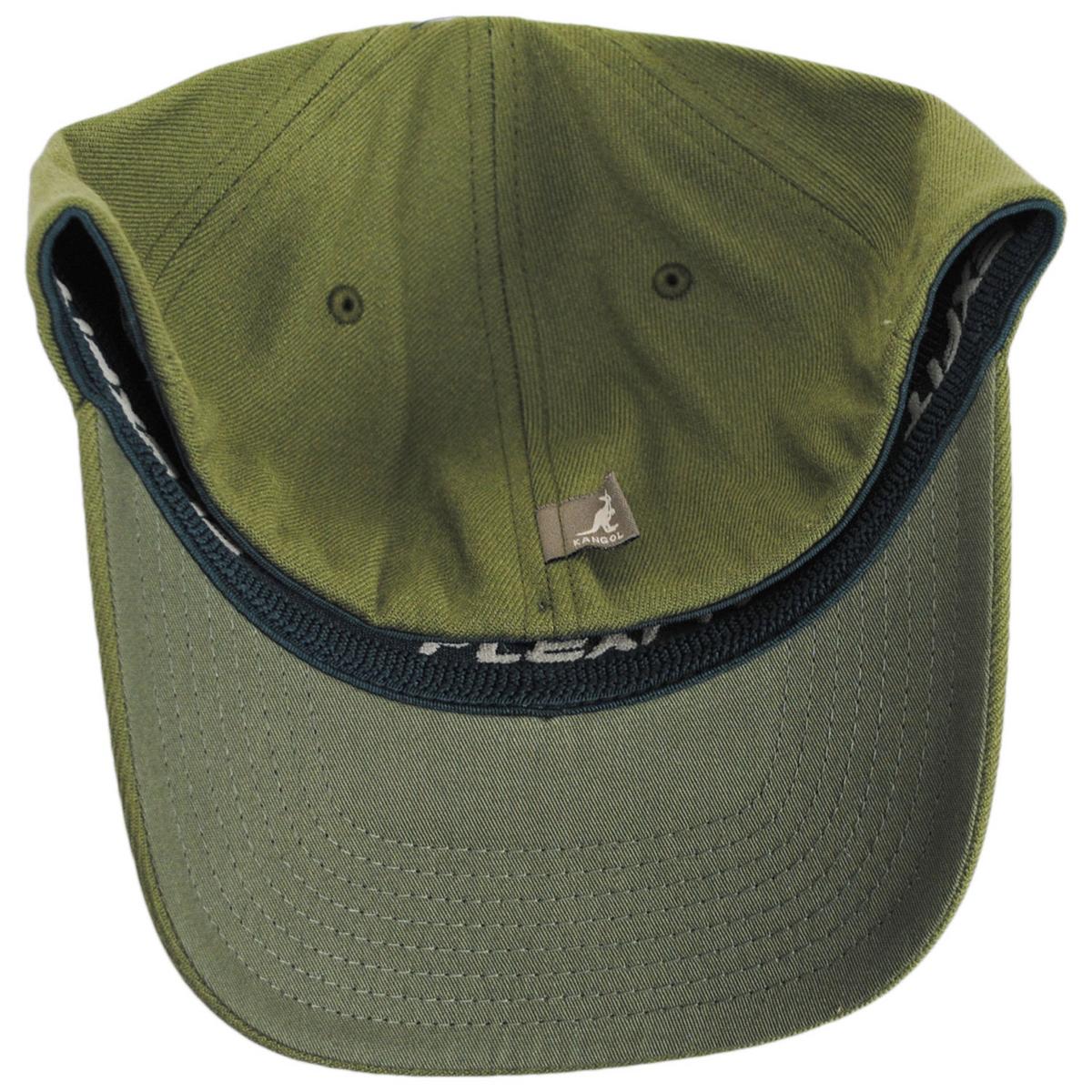 Kangol | Logo Wool FlexFit Fitted Baseball Cap | 201104 | under | OLIVE
