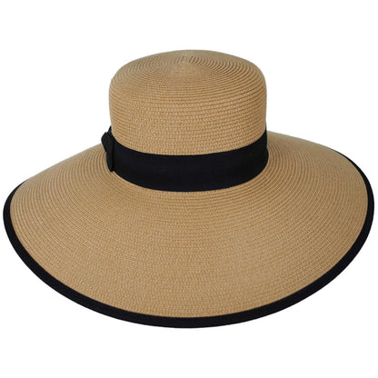 Jeanne Simmons | Amagansett Toyo Straw Sun Hat | 101818 | front | BRONZE