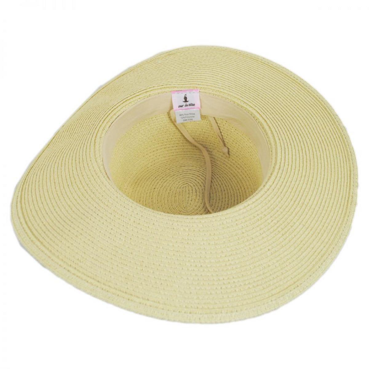 sur la tete | Brighton Toyo Straw Sun Hat | 104203 | under | NATURAL