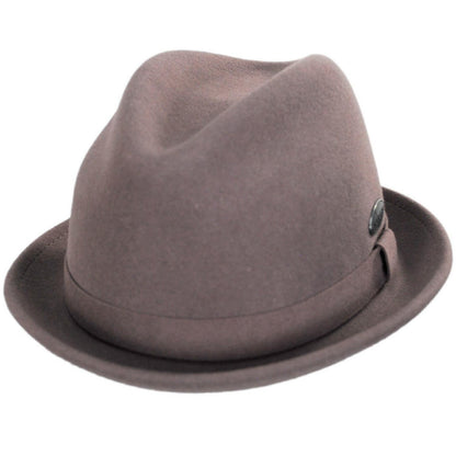 Kangol | Wool LiteFelt Player Fedora Hat | 130197 | lead | COCOA