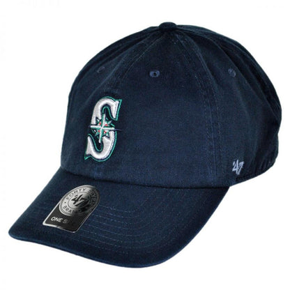 47 Brand | Seattle Mariners MLB Clean Up Strapback Baseball Cap Dad Hat | 203170 | lead | NAVY