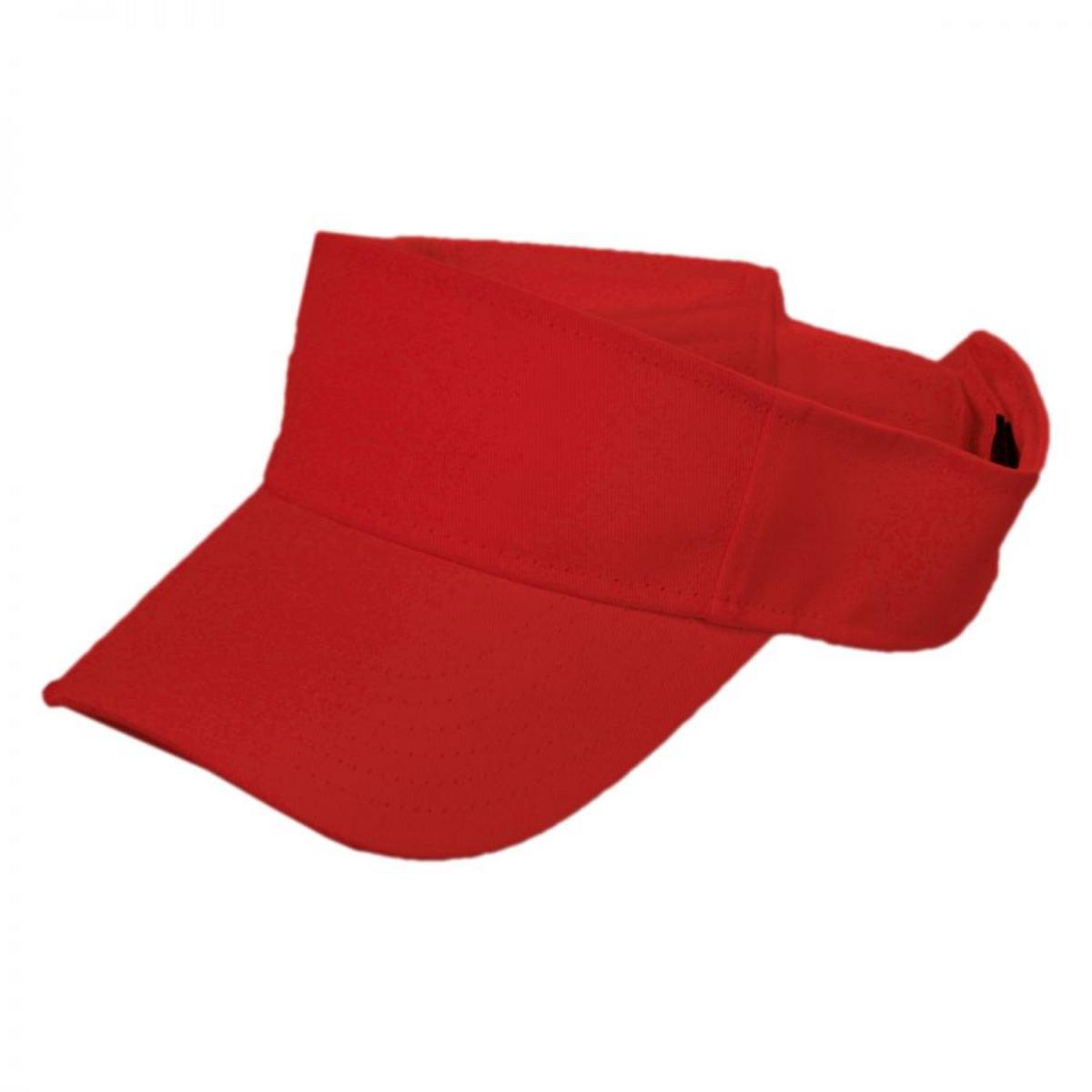 Otto | Cotton Twill Sport Visor | 195850 | lead | RED