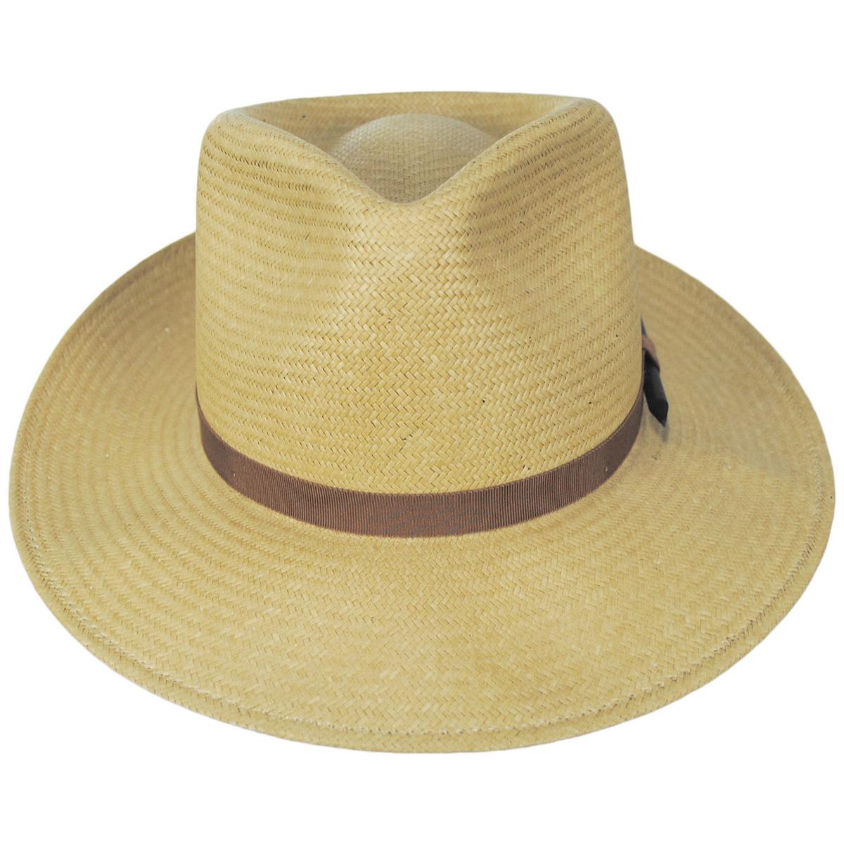 Bailey 1922 | Brice Shantung LiteStraw Fedora Hat | 127924 | front | SAND