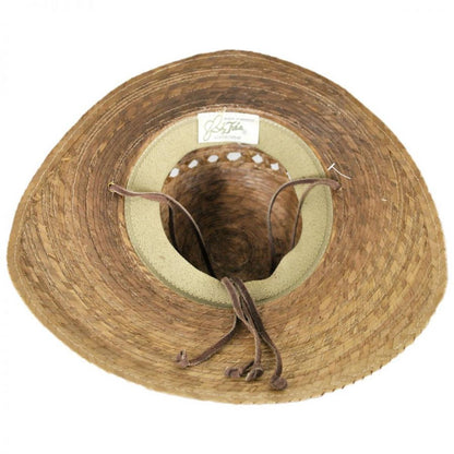 Laurel Lattice Palm Straw Facesaver Hat