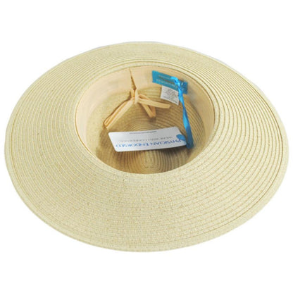 Physician Endorsed | Andi Toyo Braid Fedora Hat | 102677 | under | SAND/BLACK