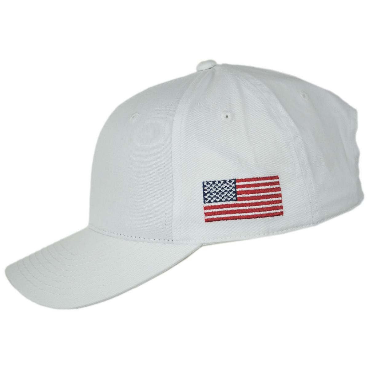 Dorfman Pacific | Top Gun Cotton Snapback Baseball Cap | 200195 | profile | WHITE