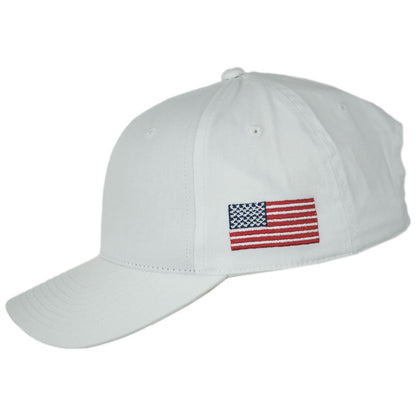 Dorfman Pacific | Top Gun Cotton Snapback Baseball Cap | 200195 | profile | WHITE